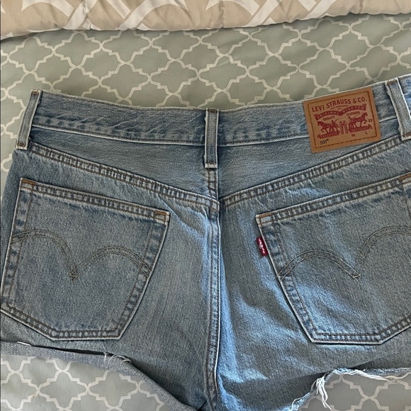Levi's Blue Jean Shorts for Women - Picture 2 of 6